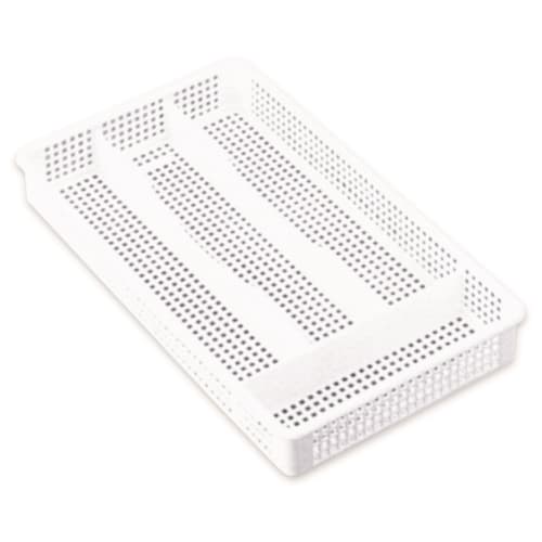 Plastic Cutlery Tray, 4-Compartment, White